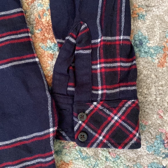 Plaid long sleeve button down tunic - Picture 5 of 6